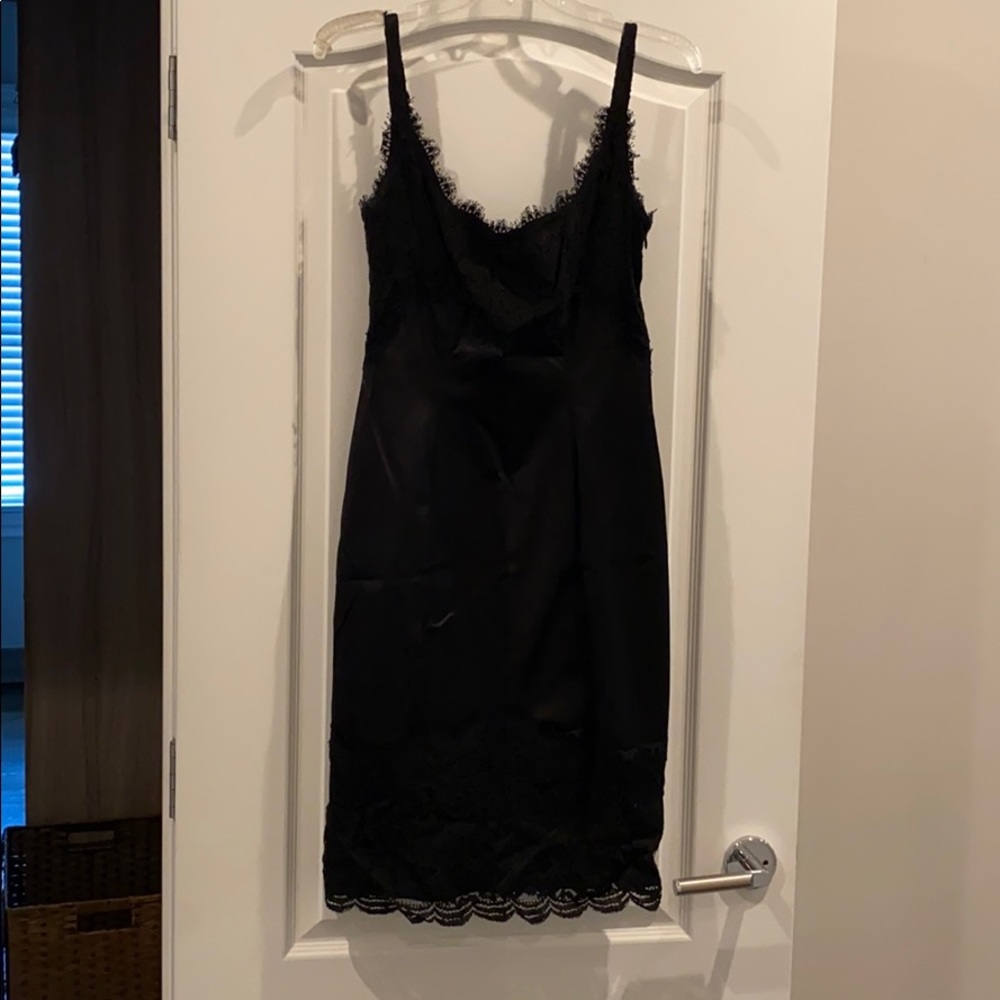 DVF Cocktail Lace Dress. Black. Size 8